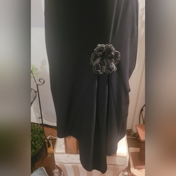 Joseph Ribkoff black sleeveless dress 12 - Picture 4 of 5